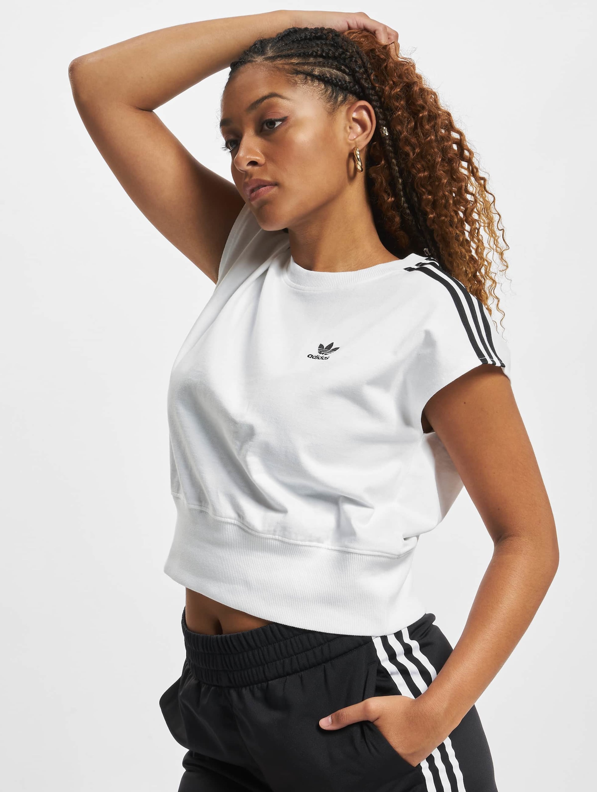 adidas Originals Adidas Waist Cinch T-Shirt Vrouwen op kleur wit, Maat 36