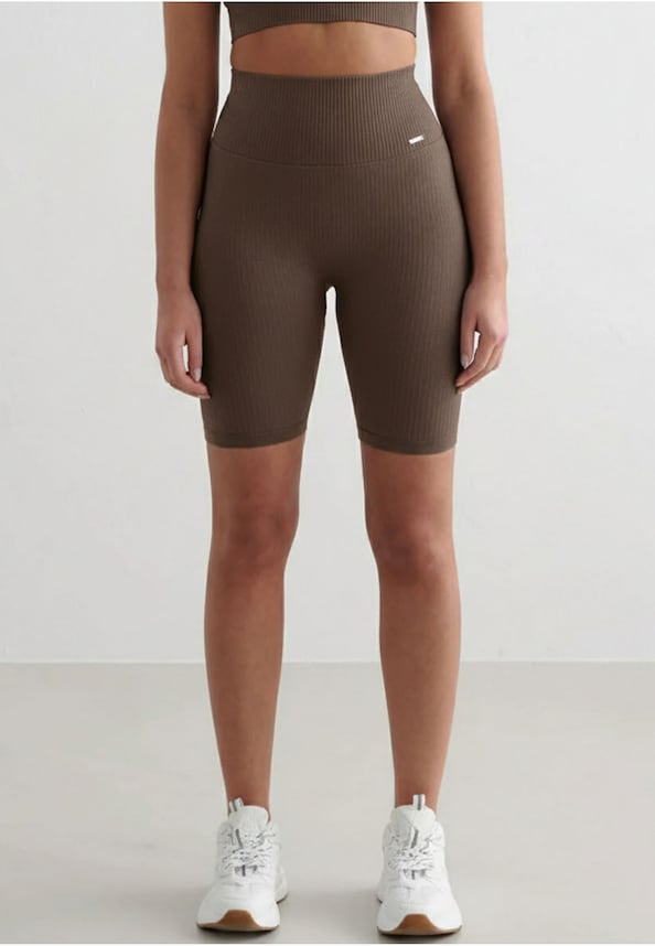 Ribbed Seamless Biker-0