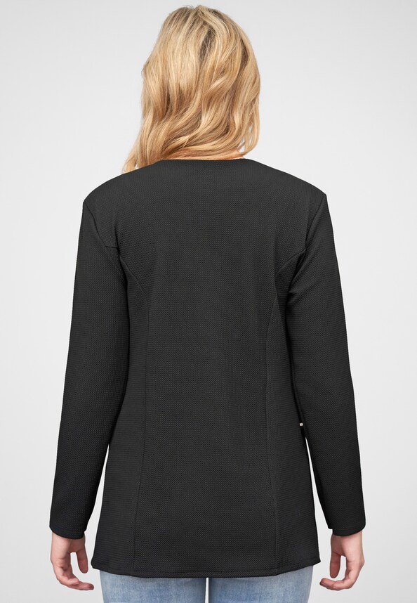 Cloud5ive Damen Blazer mit 2-Zip-Pockets u. Strukturstoff-1