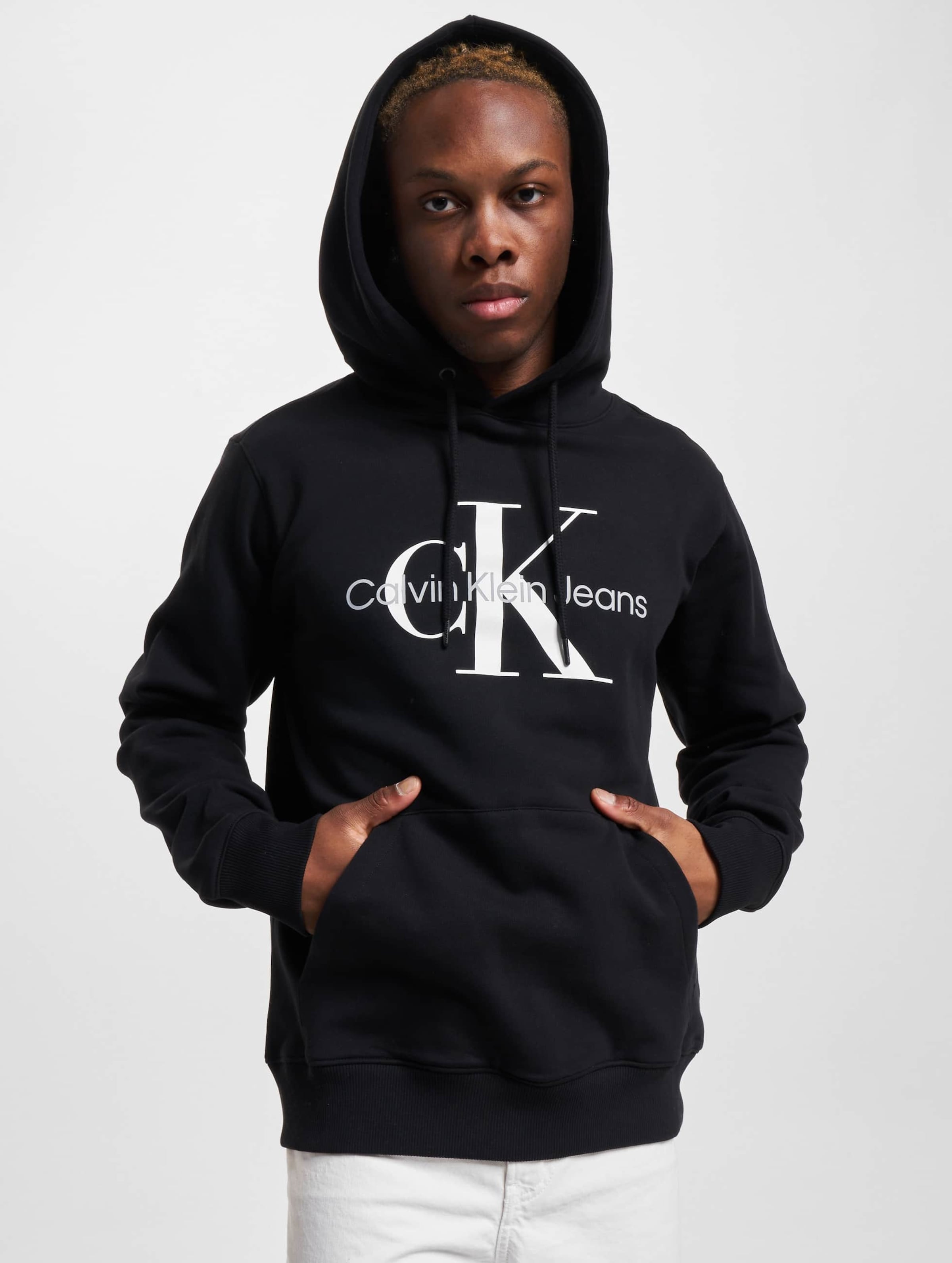 Calvin klein jeans discount core monogram logo sweatshirt