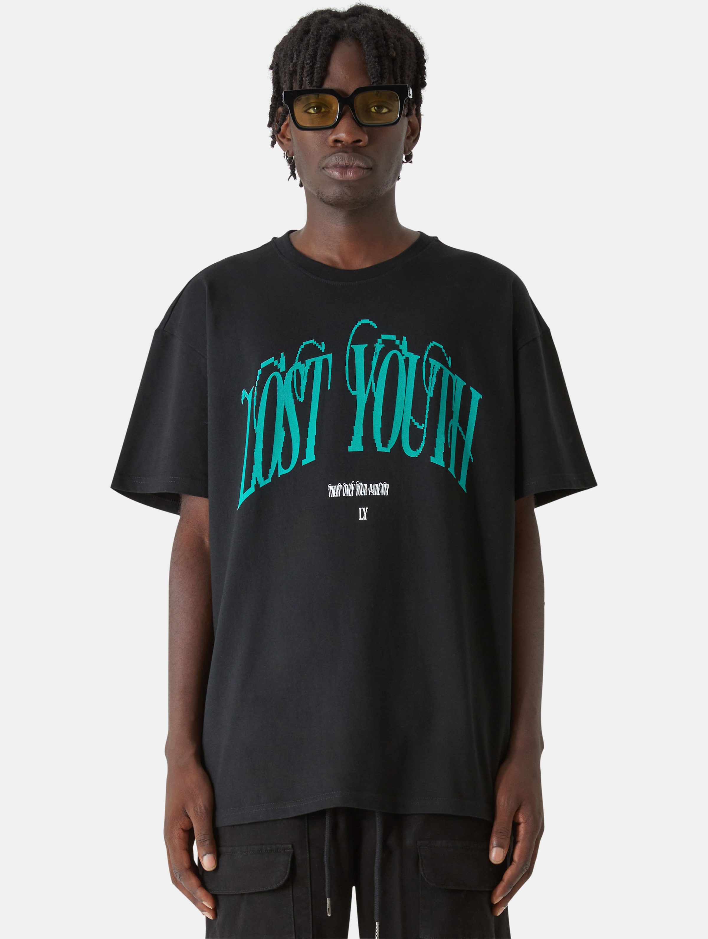 Lost Youth Classic V.5 T-Shirts Mannen op kleur zwart, Maat 5XL