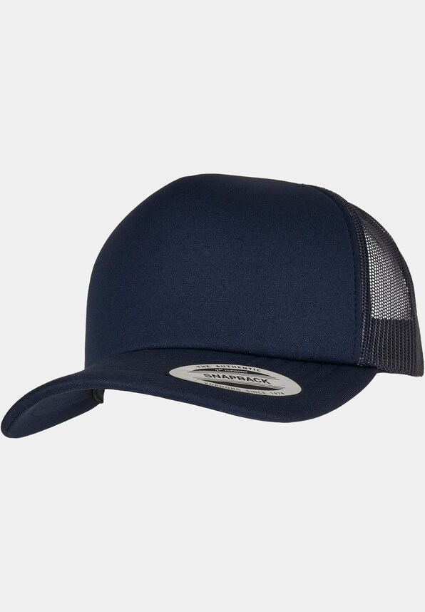 YP Classics® Classic Curved Visor Foam Trucker Cap-4