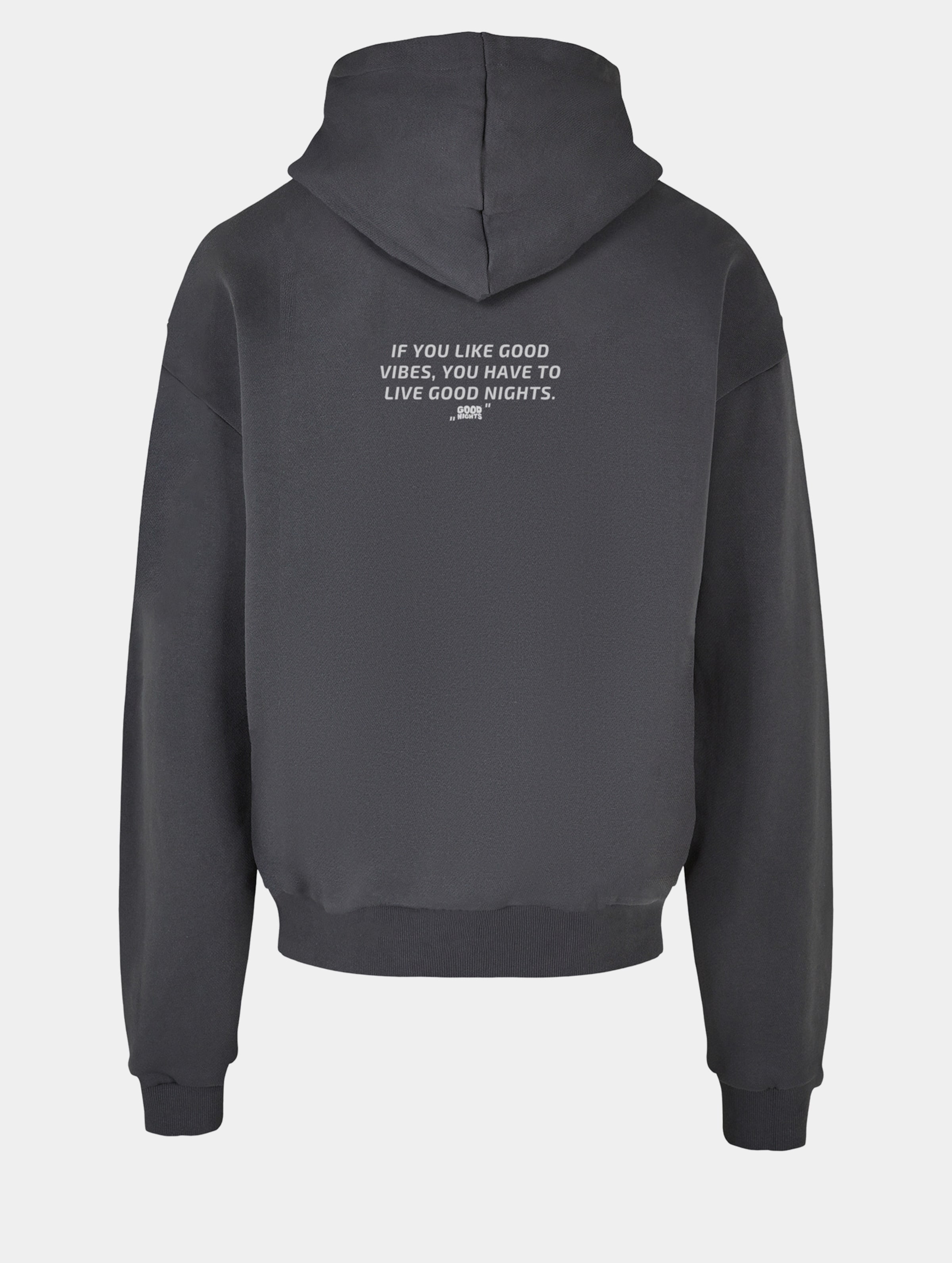 Good Nights Live Hoodie Männer,Unisex op kleur grijs, Maat XL