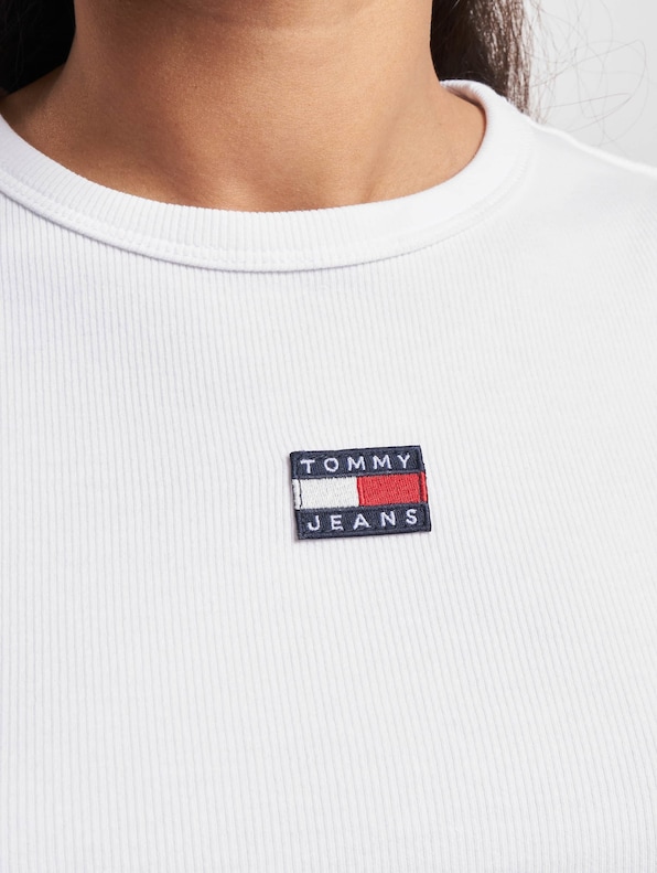 Tommy Jeans Bby Rib Xs Badge T-Shirt | DEFSHOP | 28155