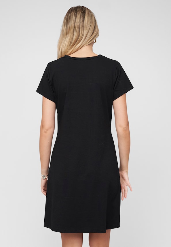 T-Shirt Dress Colorblock-1