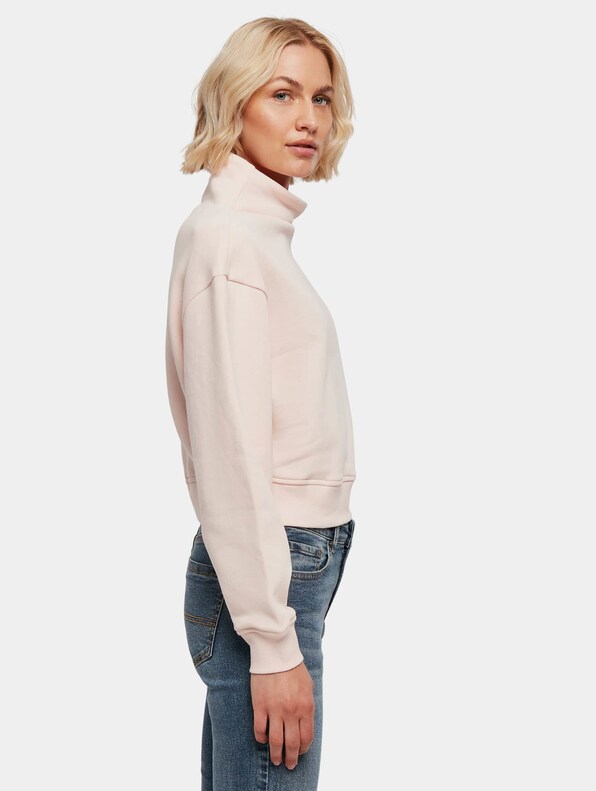 Ladies Organic Short High Neck Crew-3