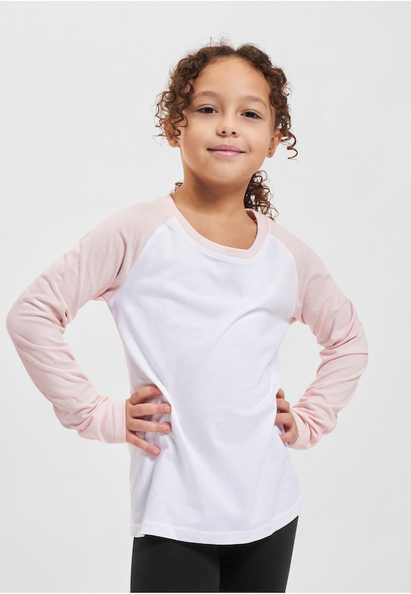 Girls Contrast Raglan -0