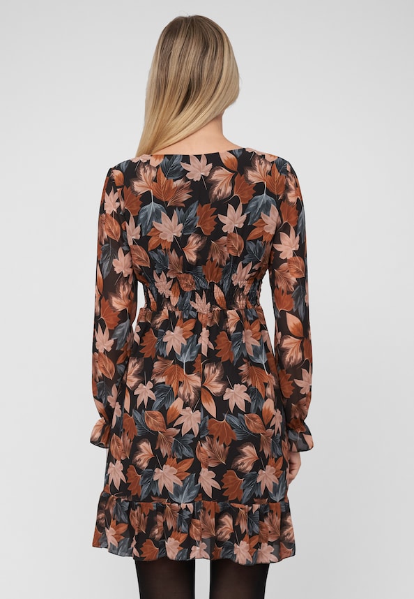 Chiffon Dress with AOP-1