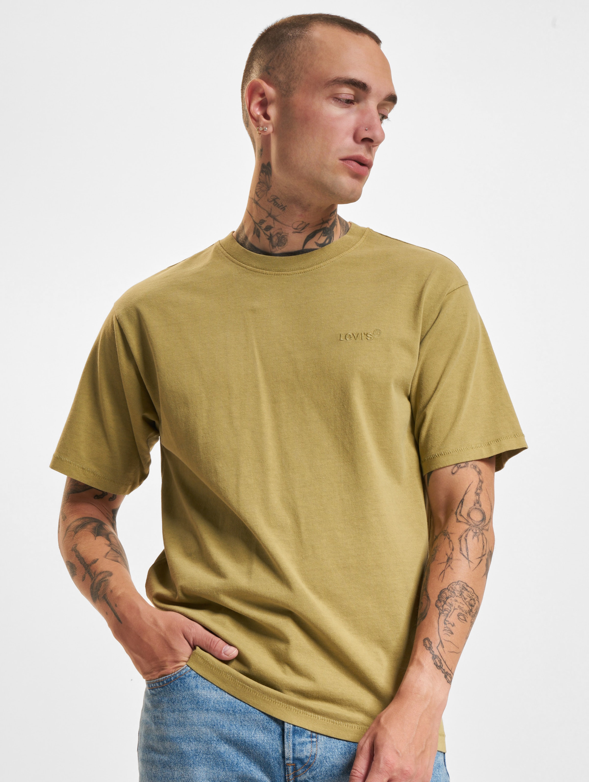 Levi's Red Tab Vintage T-Shirt op kleur groen, Maat S