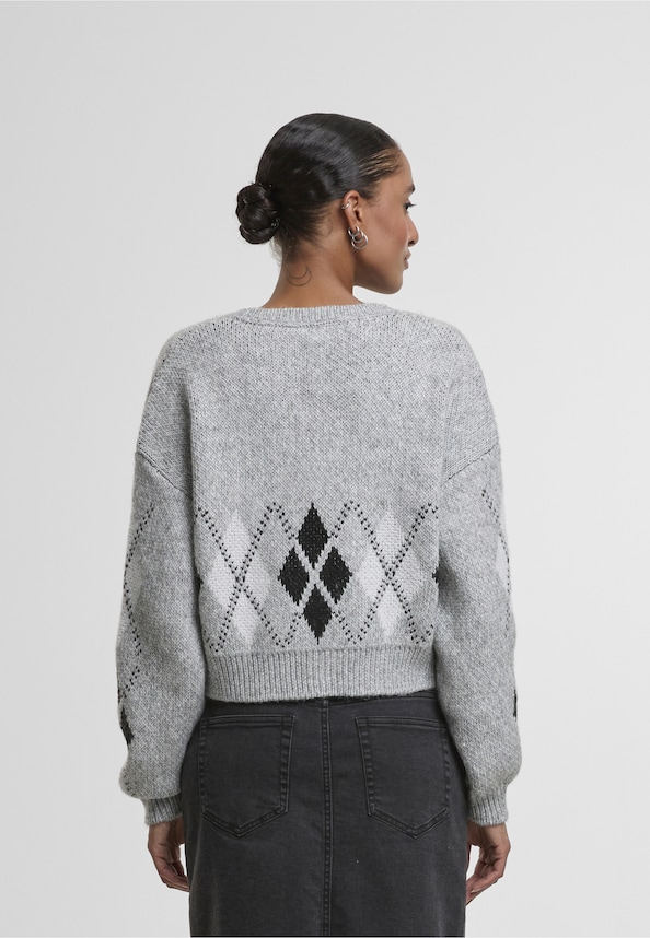 NMNARA L/S V-NECK KNIT CARDIGAN FWD DD-1