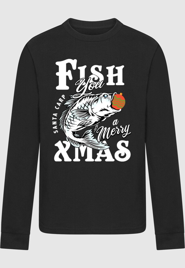 Kids Christmas - Fish You Christmas Longsleeve-2