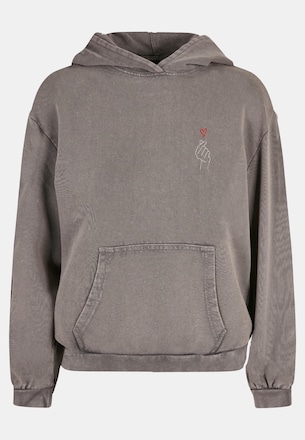 Ladies K Heart Acid Washed Oversized