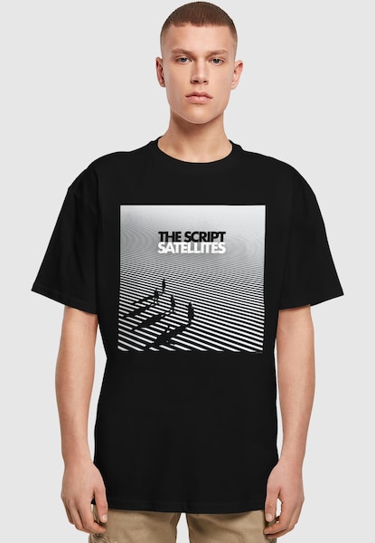 Merchcode The Script - Satellites Album Cover Heavy Oversize Tee ...