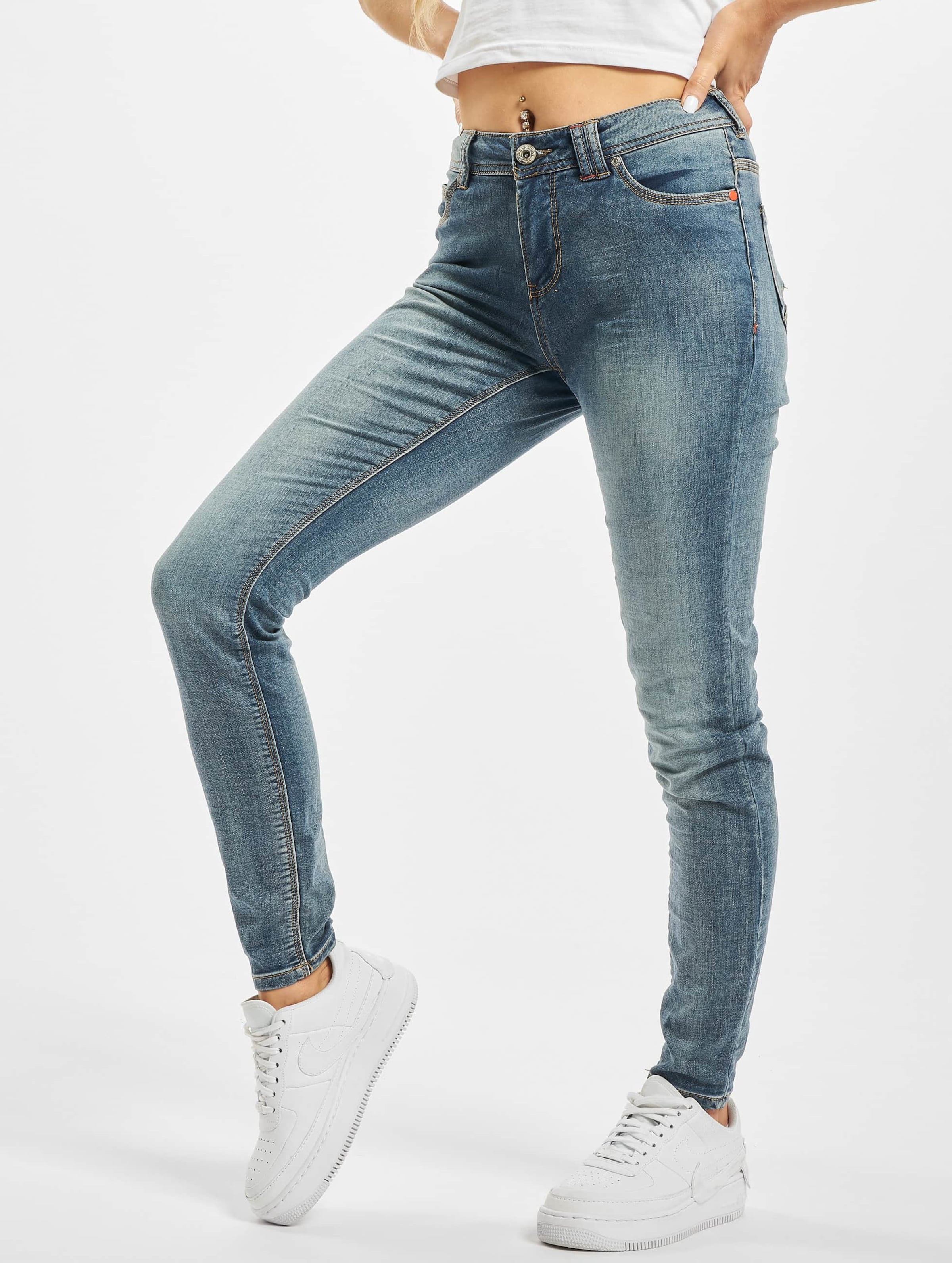 Urban Surface Lara Skinny Jeans Vrouwen op kleur blauw, Maat XL