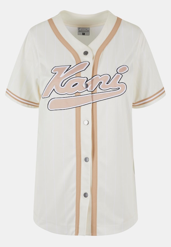 KW241-029-2 Karl Kani Varsity Pinstripe Baseball Shirt-3