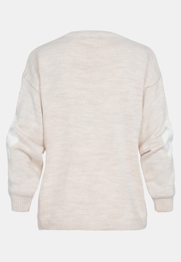 Cloud 5ive Crewneck Knit Sweater with Flowers-5