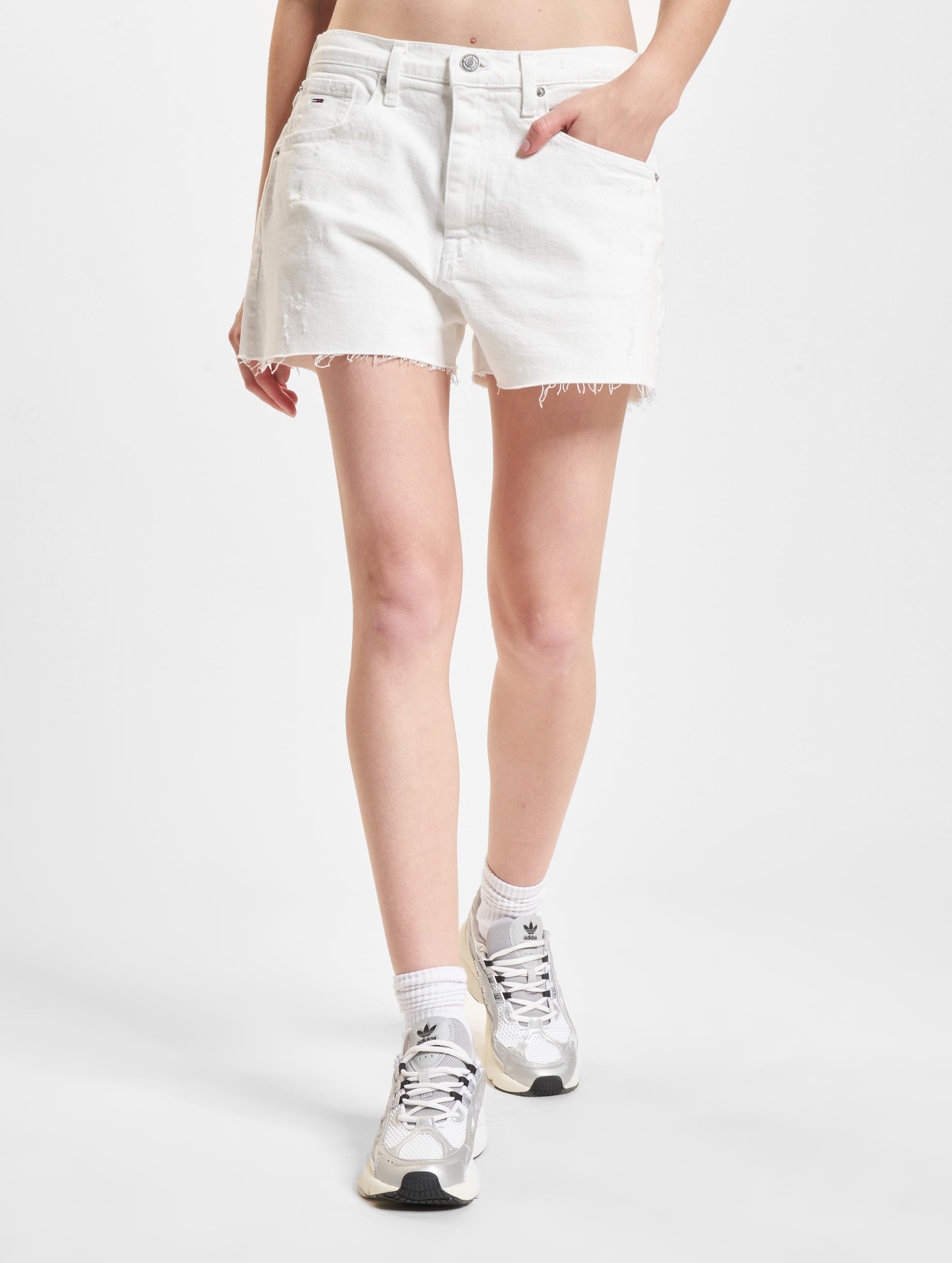 Tommy Jeans Hot Owcd Shorts Frauen,Unisex op kleur wit, Maat 30