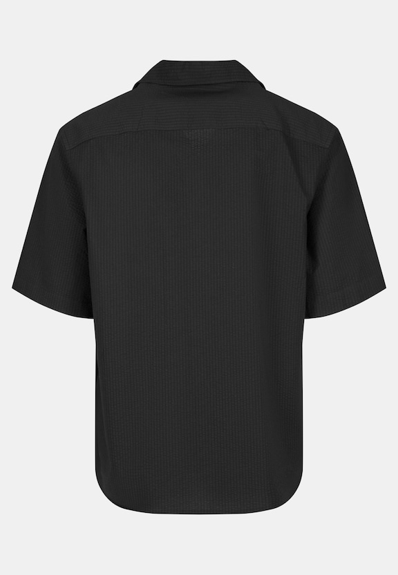 Relaxed Seersucker Short Sleeve Shirt-3