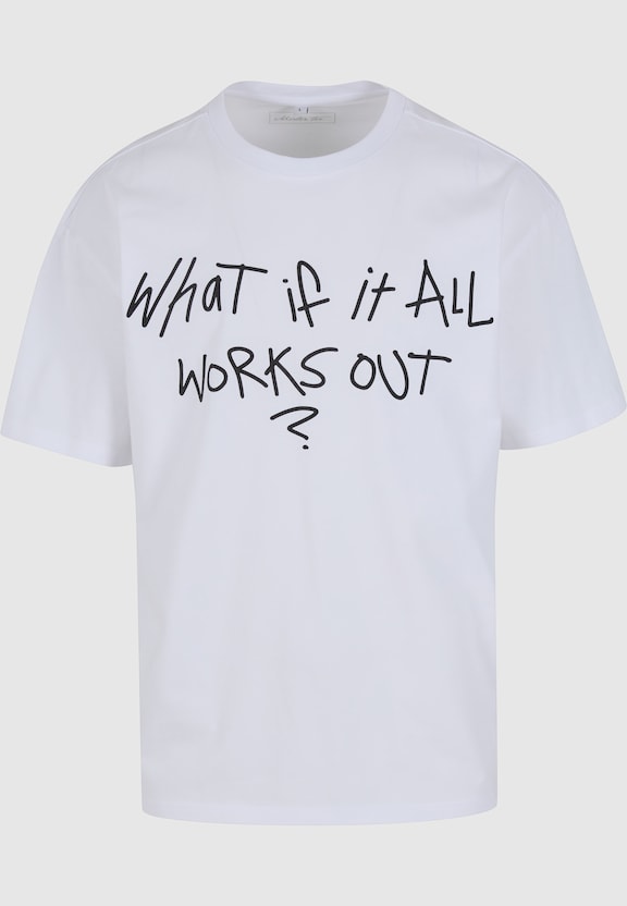 It All Works Out Wording Oversize Tee-4