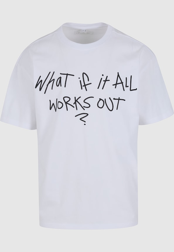 It All Works Out Wording Oversize Tee-4