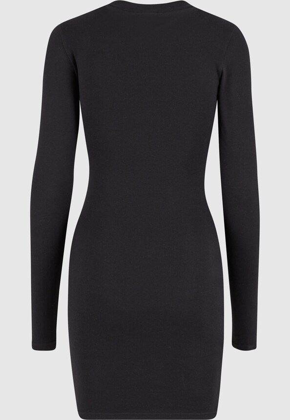 Ladies Cozy Rib Jersey Dress-5