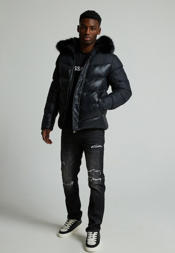 LAVANDA HIGH SHINE PUFFER JACKET-3