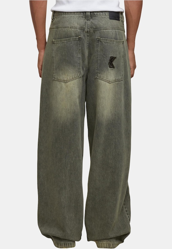 OG Washed Wavy Seams Denim -1
