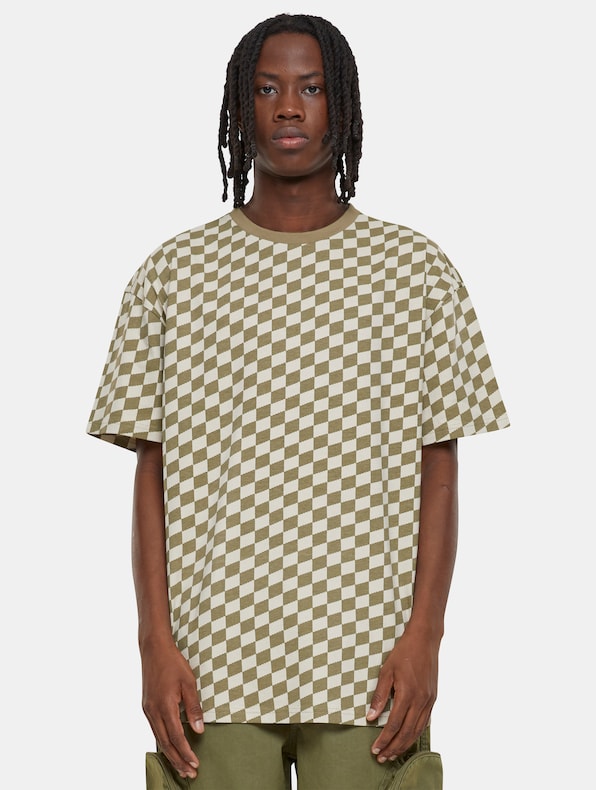 Urban Classics Oversized Check T-Shirts-0