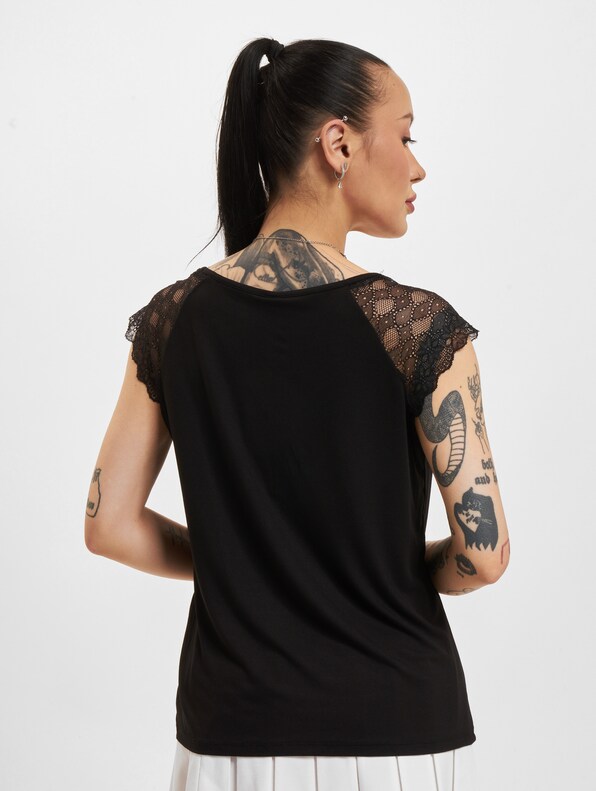 Petra Jersey Short Sleeve Lace Mix -1