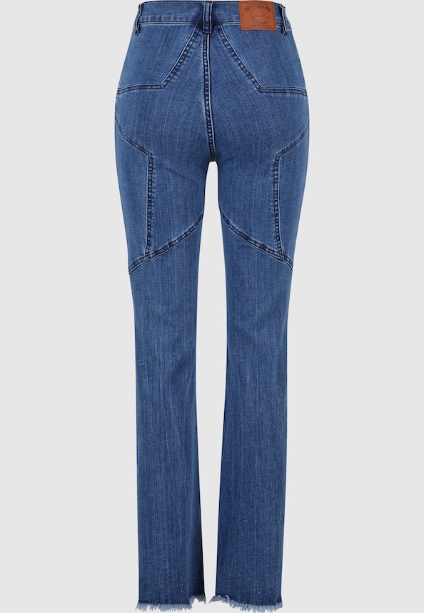 KW241-010-1 Karl Kani KK Og Star Flared Leg Denim-6