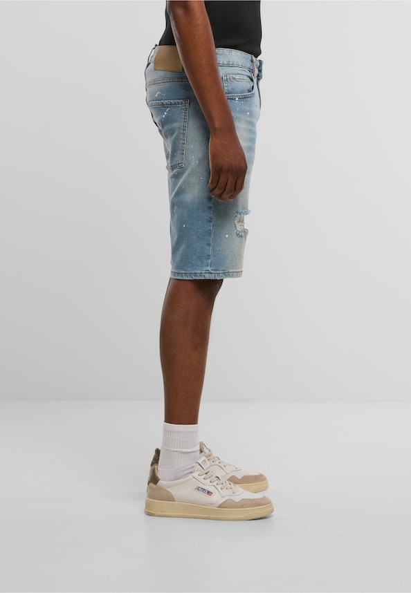 Victor Ripped Slim Fit Shorts-3