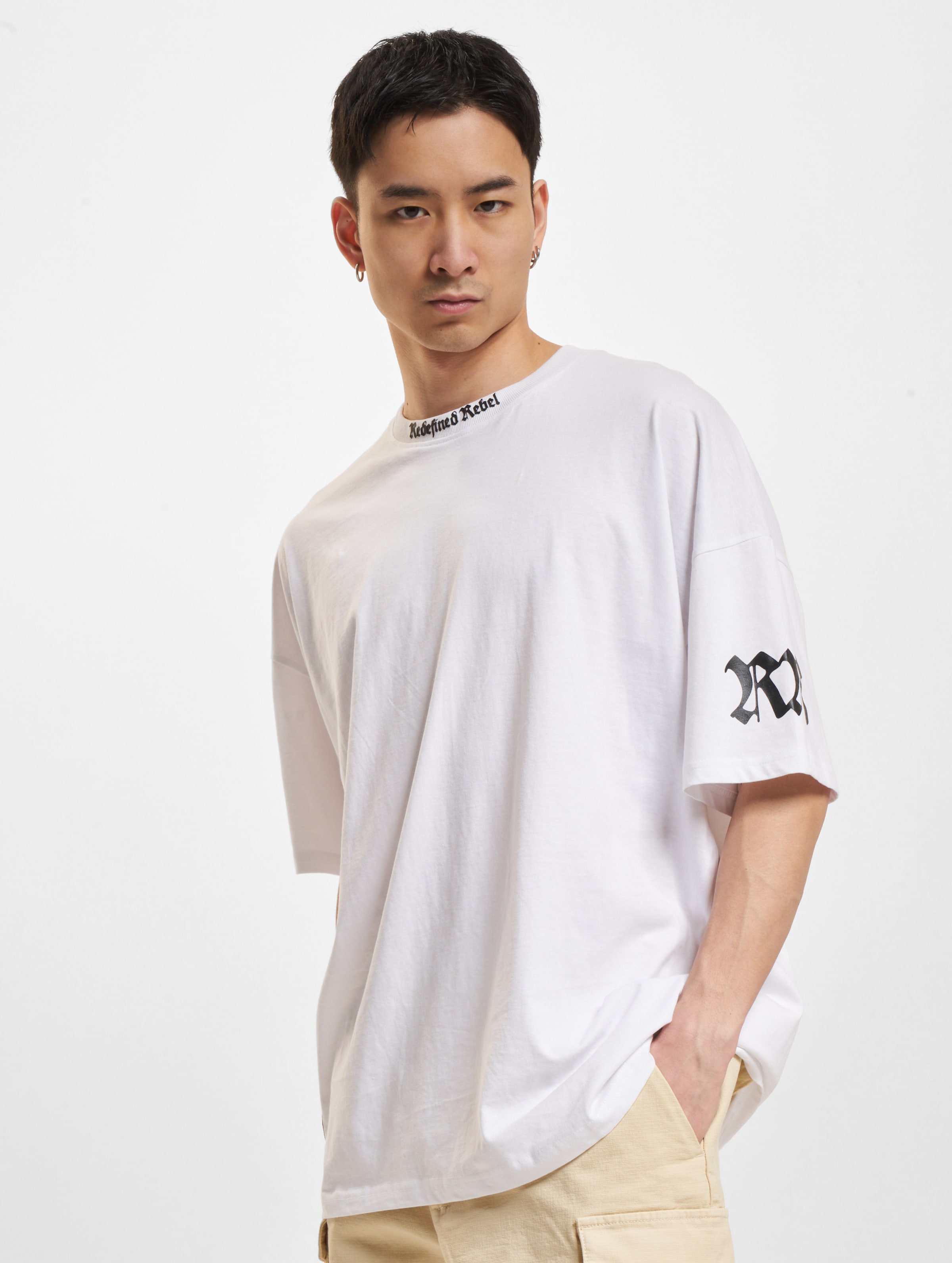 Redefined Rebel Otis T-Shirts Mannen op kleur wit, Maat XXL
