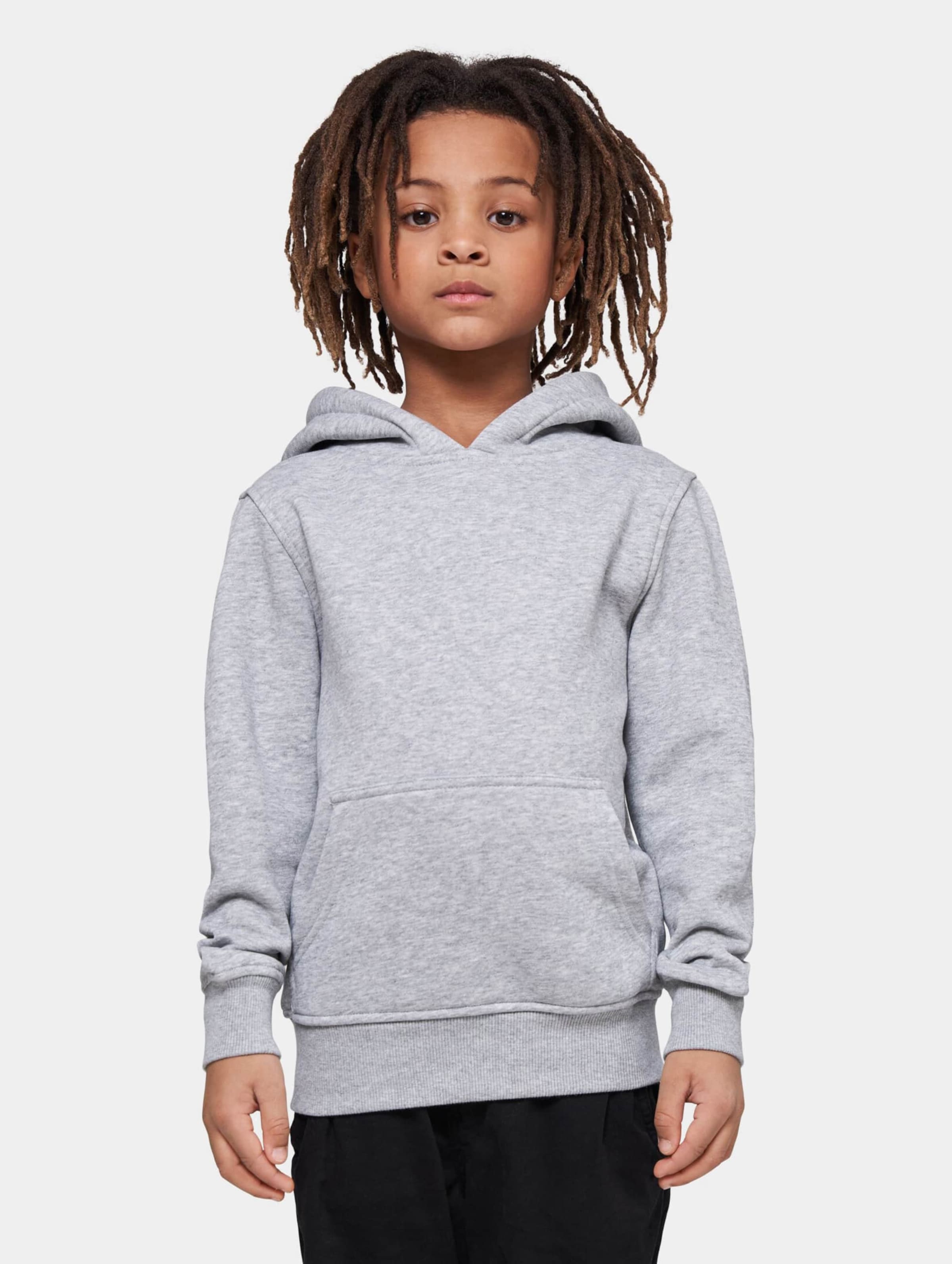 Build Your Brand Basic Kids Hoody Kinderen op kleur grijs, Maat 110116