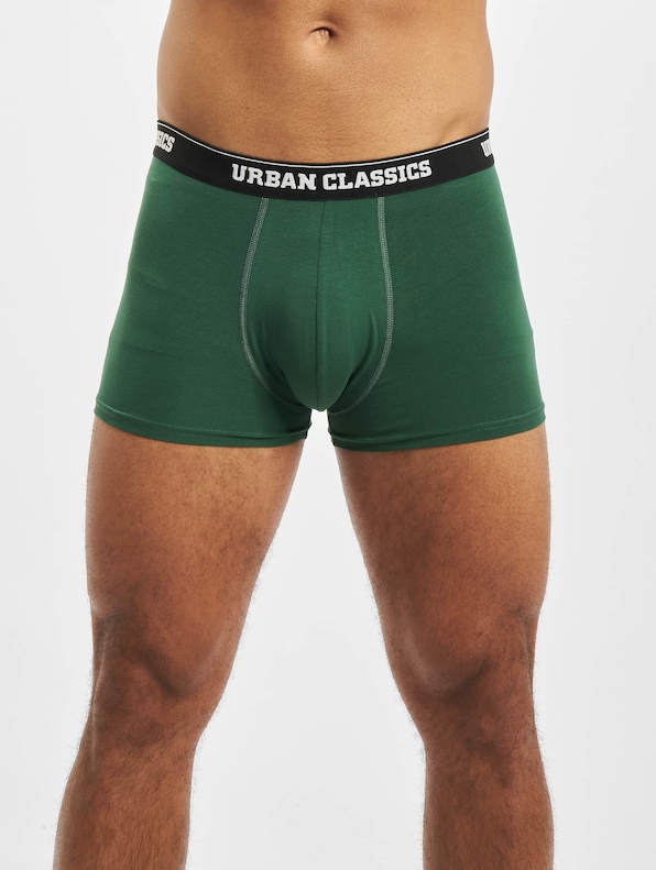 Urban Classics 3-Pack Boxershort Dark Green/Black/Branded-4