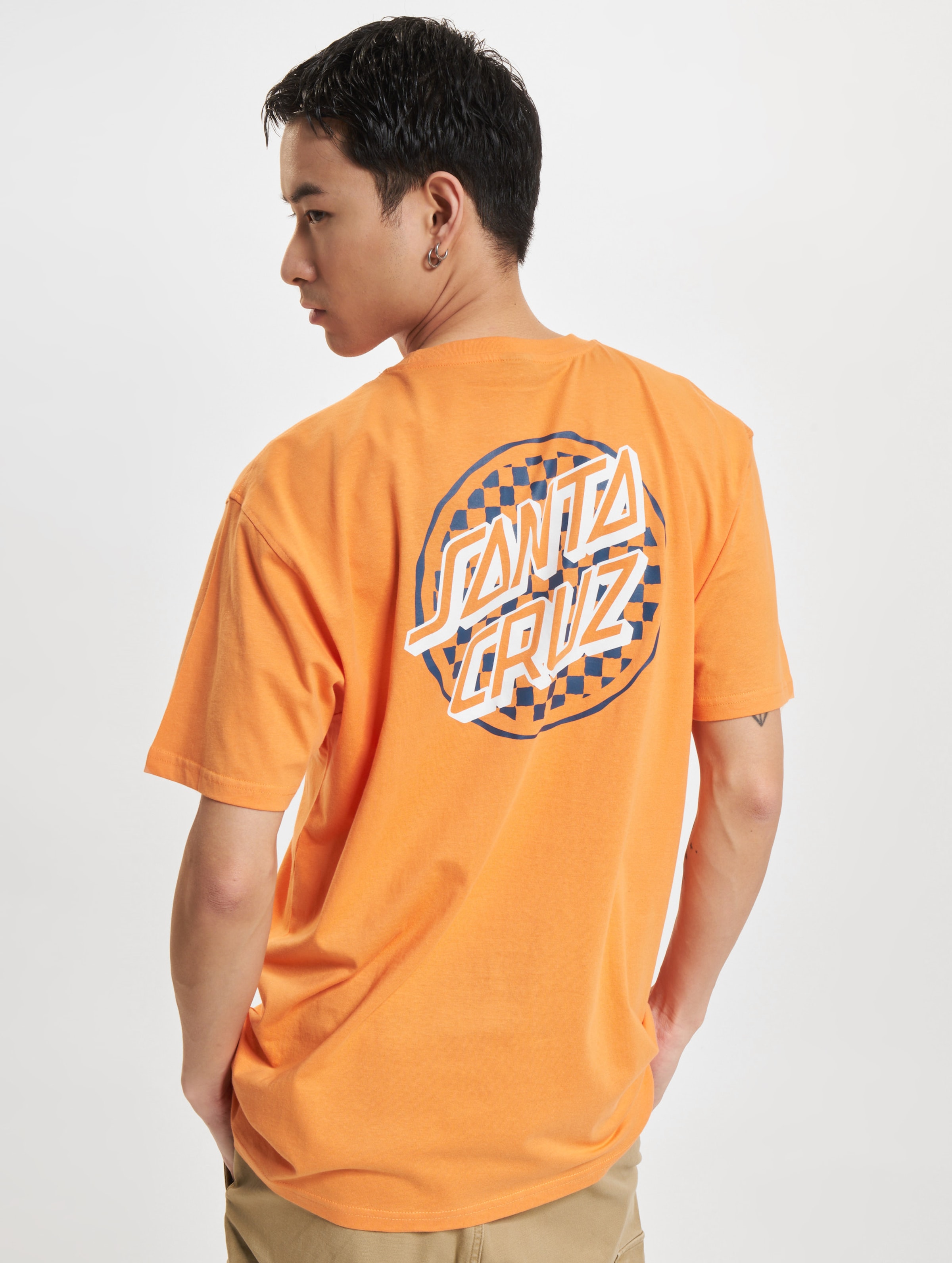 Santa Cruz Breaker Check Opus Dot T-Shirts Männer,Unisex op kleur oranje, Maat L