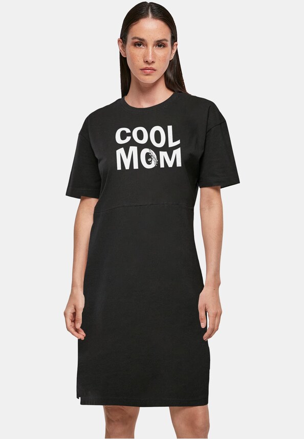 Ladies Mothers Day - Cool mom Organic Oversized Slit-0