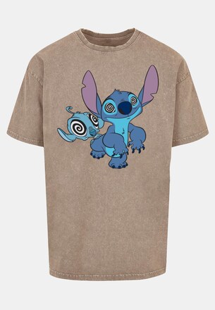 Lilo And Stitch - Hypnotized Acid Washed Oversize Tee