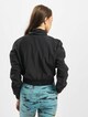 Cropped Crinkle Nylon Pull Over -1