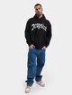 Dropsize Heavy Logo Design Hoody-4
