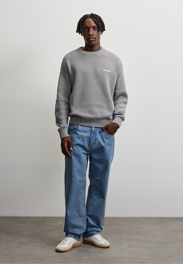 Logo Oversized Knit Sweater-5