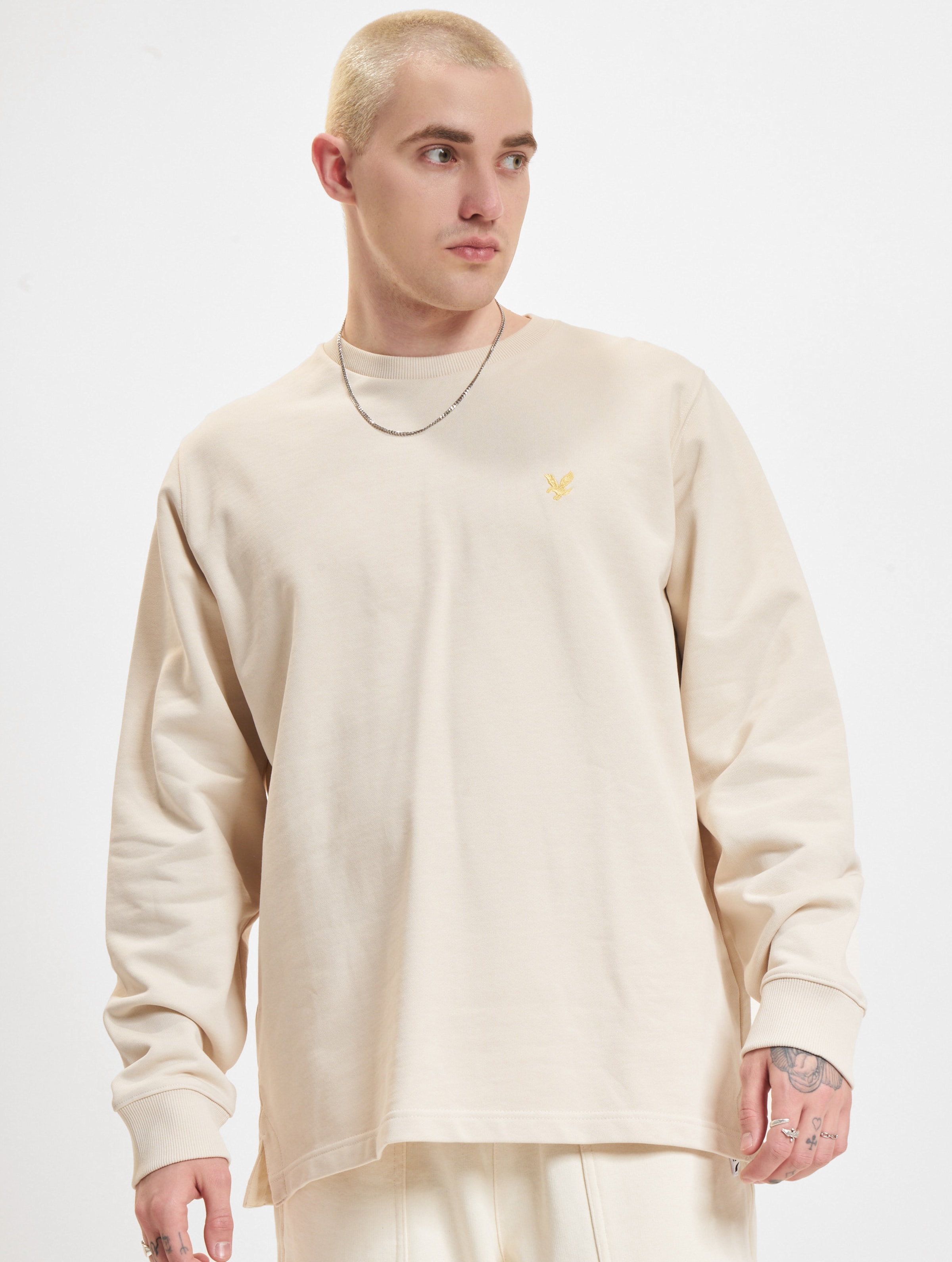 Lyle & Scott Oversized Sweater Männer,Unisex op kleur beige, Maat L