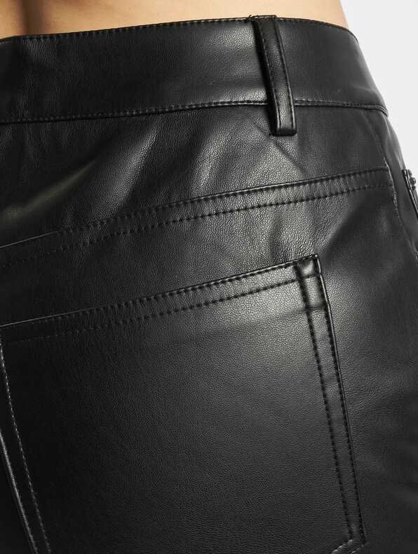 Ladies Faux Leather Wide Leg-3