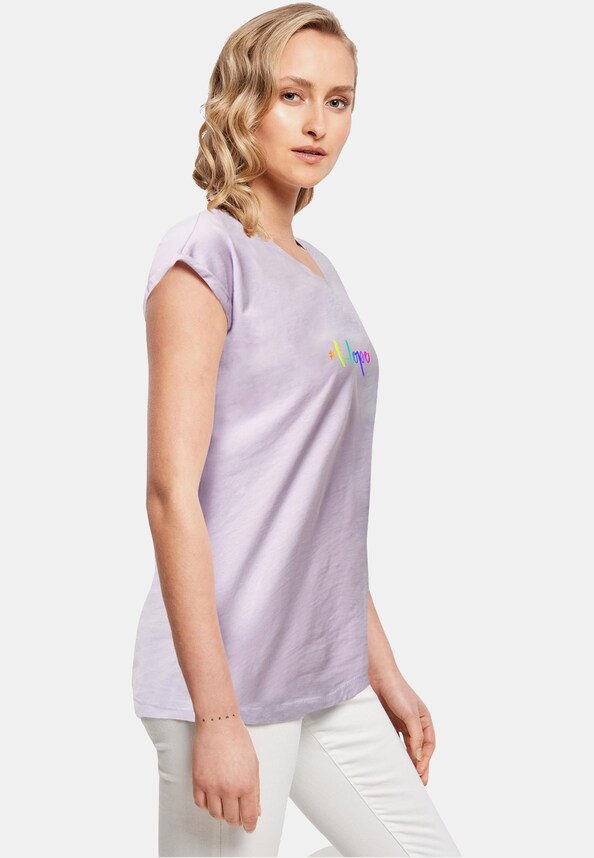 Ladies Hope Rainbow Extended Shoulder Tee-3