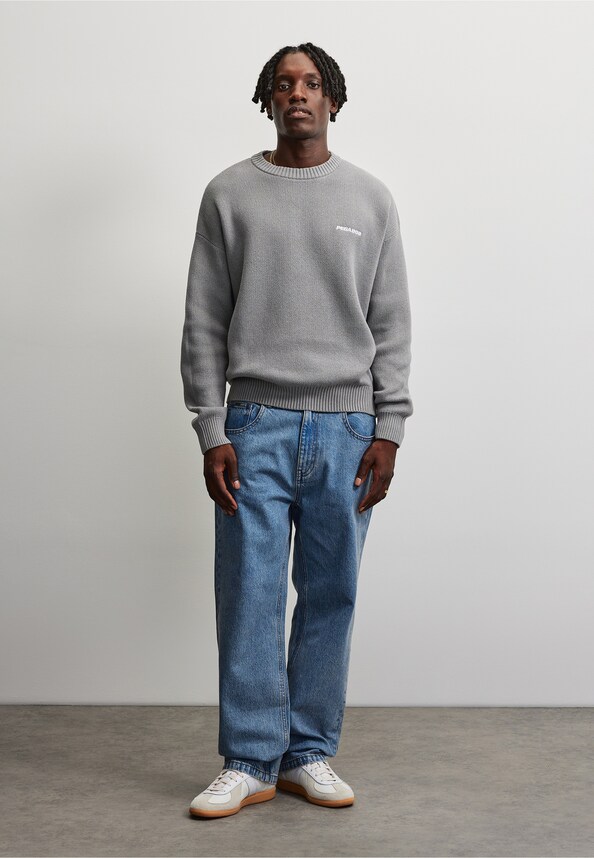 Logo Oversized Knit Sweater-3