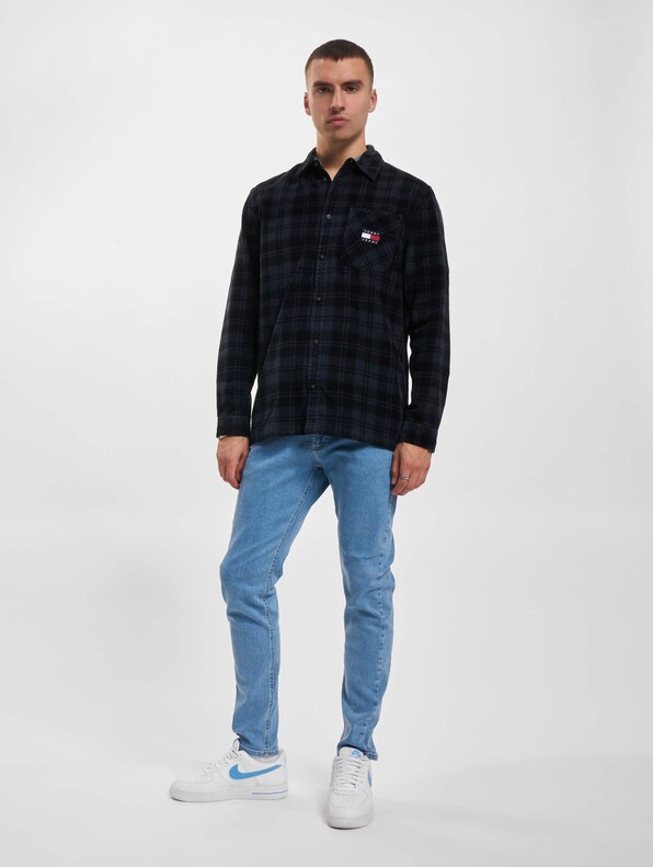 Tommy Jeans Checked Cord Langarmhemd-5