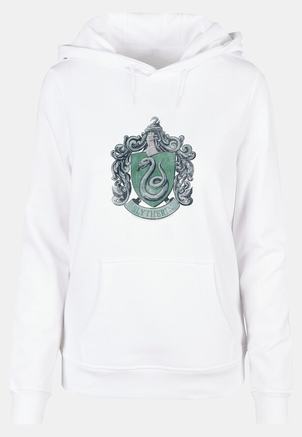  Ladies Harry Potter - Distressed Slytherin Crest -0
