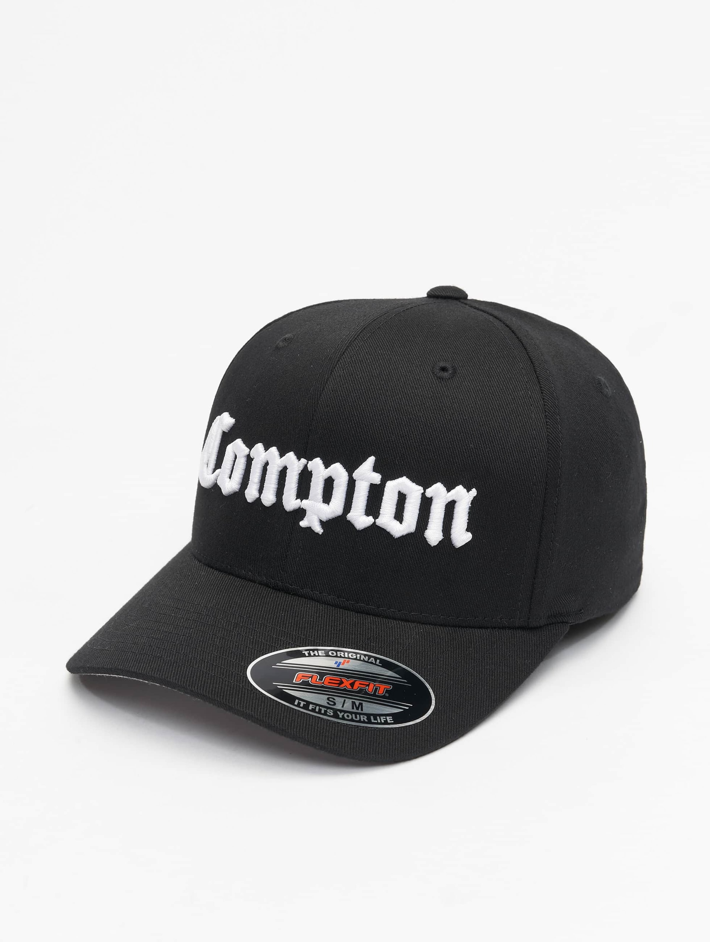 Mister Tee Compton Flexfit Cap Frauen,Männer,Unisex op kleur zwart, Maat SM