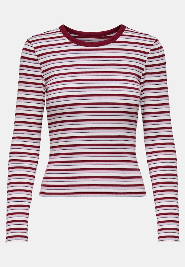 ONLEASY L/S O-NECK STRIPE -0