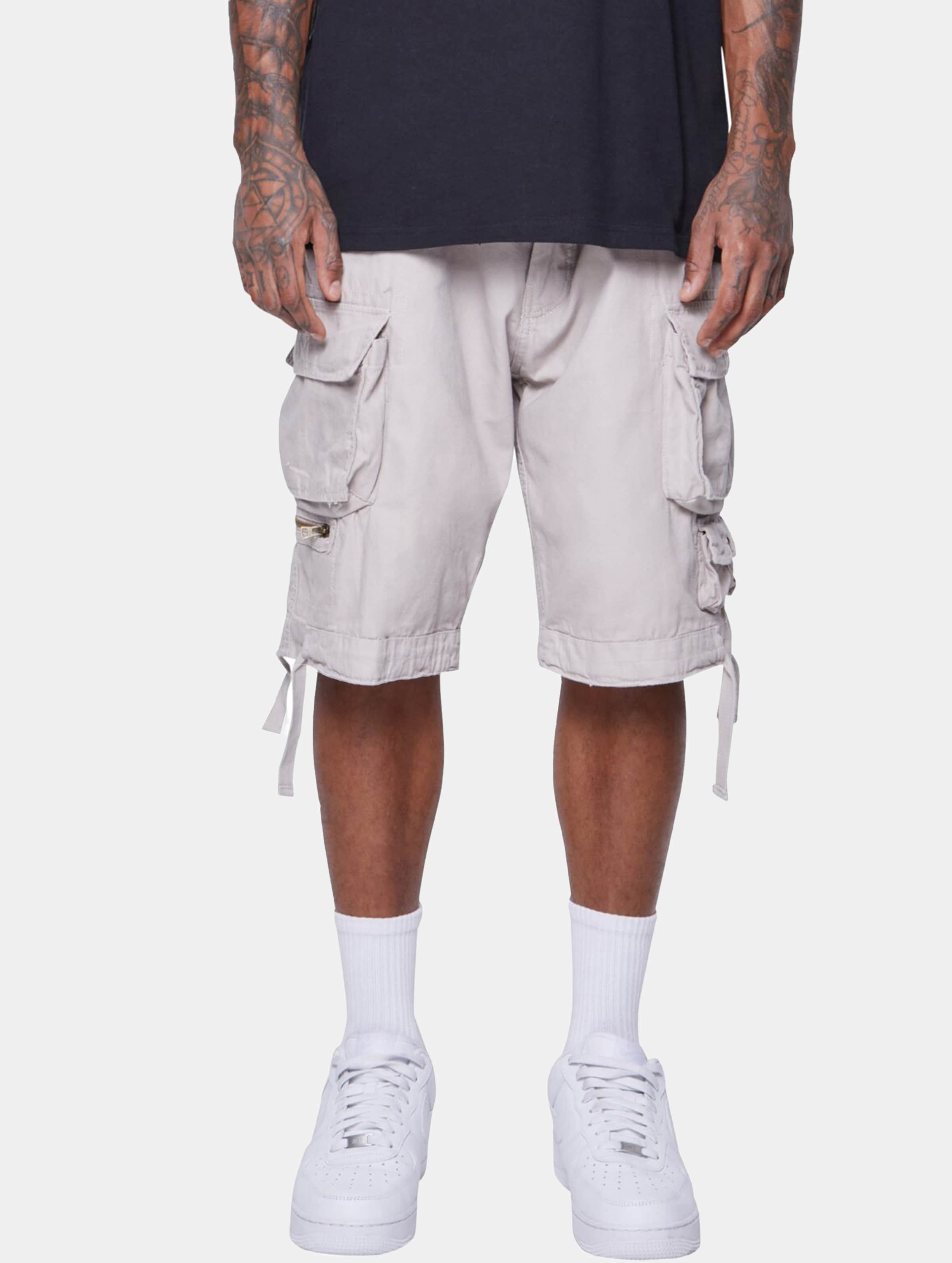 MJ Gonzales MJG Cargo Shorts Multi Pocket Männer,Unisex op kleur wit, Maat M