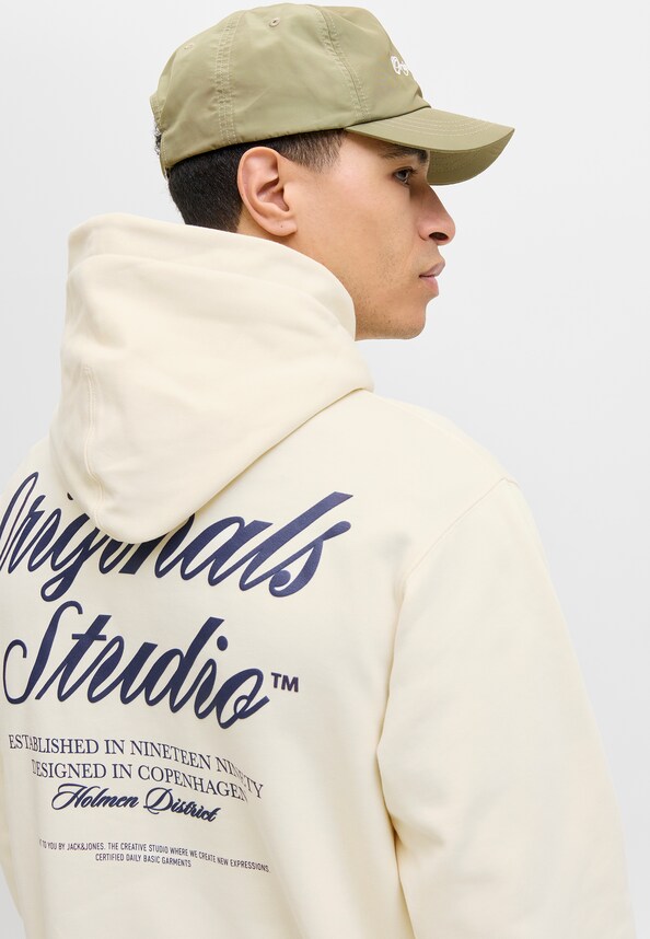 JORNORREBRO TYPO BACK SWEAT HOOD SN-3